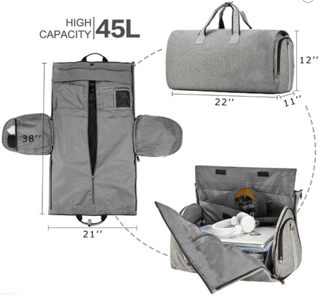 Elegant travel duffel bag