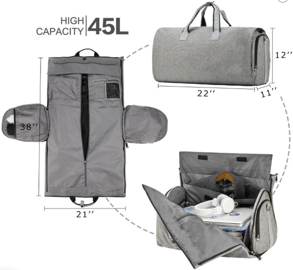 Elegant travel duffel bag