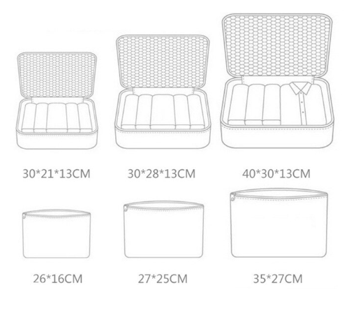 Nylon Luggage Organizer - One Level 