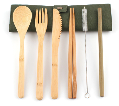 Japanese Wooden Cutlery - Set 6 PCS