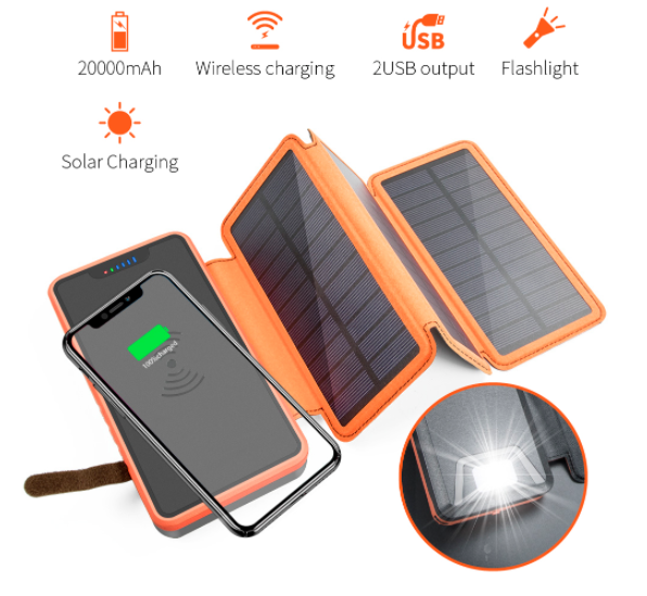 Waterproof Solar Power Bank - One Level 